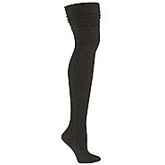 Sock It To Me Women's Charcoal Cable Over The Knee Socks