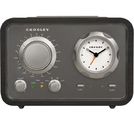 Crosley CR3005A-BK Duet Audiophile Radio with Alarm Clock and AroundSound Design (Black)