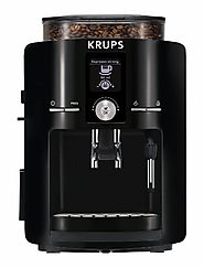 KRUPS EA8250 Espresseria Fully Automatic Espresso Machine with Built-in Conical Burr Grinder, Black
