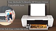 HP Printer Says Driver Is Unavailable? Fix 1-8057912114 Hp Printer Not Working