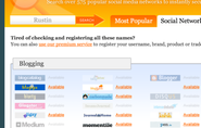 KnowEm Username Check for Social Networks, Domains and Trademarks