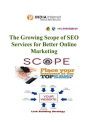 The Growing Scope of SEO Services for Better Online Marketing