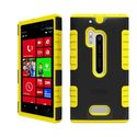Beyond Cell Duo-Shield Hard Shell and Silicone Skin Case for Nokia Lumia N928 - Non-Retail Packaging - Black/Yellow