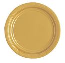Gold Paper Plates - at PartyWorld Costume Shop