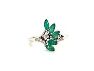 Natural Emerald Ring, Emerald Diamond Ring, Green Emerald Ring, May Birthstone Ring, Emerald Engagement Rings, Emeral...