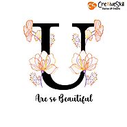 Vector Art Design | Floral Graphics You Are So Beautiful | Cre8iveskill