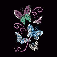 Free Flying Butterfly Embroidery Design | Cre8iveSkill