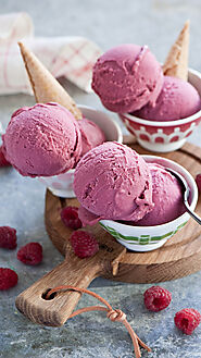 Raspberry ice cream