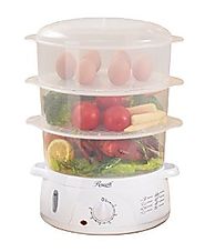 Rosewill BPA-free, 9.5-Quart (9L), 3-Tier Stackable Baskets Electric Food Steamer with Timer, RHST-15001