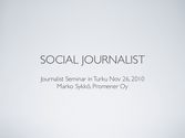 Social Journalist