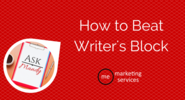 Ask Mandy Q&A: Ways to Beat Writer's Block - ME Marketing Services, LLC