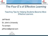 How to Become a More Effective Learner