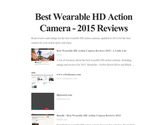 Best Wearable HD Action Camera - 2015 Reviews