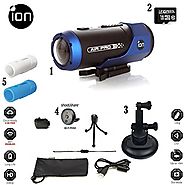 iON AIR PRO Wi-Fi Full HD 1080p Wearable Sports Action Video Camcorder 16GB Complete Suction Mount & Skins System