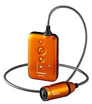 Panasonic HX-A100 HD Wearable Action Camera Digital Camcorder (Orange)