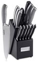 Cuisinart 15-Piece Graphix Collection Cutlery Knife Block Set, Stainless Steel
