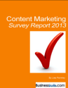 Content Marketing Survey Report 2013