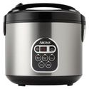 Aroma 20-Cup (Cooked) Digital Rice Cooker and Food Steamer, Stainless Steel