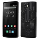 Cruzerlite Bugdroid Circuit TPU Case for the One Plus One - Retail Packaging - Black