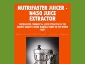 Nutrifaster Juicer - N450 Juice Extractor