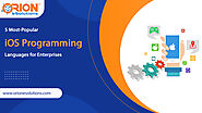 Which are the 5 popular iOS programming languages?
