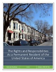 The rights and responsibilities as a permanent resident of the united states of america