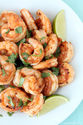Spicy Cilantro Shrimp with Honey Lime Dipping Sauce