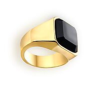 Stylish Mens Pinky Ring Gold | 12MM | 7 To 12 US Sizes