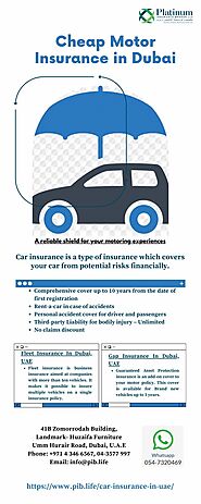 Cheap Motor Insurance in Dubai