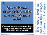 Open Instagram, choose photo & publish as normal.