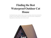 Finding the Best Waterproof Outdoor Cat House