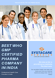 Best WHO GMP Certified Pharma Company In India | Systacare Remedies