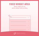 WordPress Fixed Widget Area Plugin for Admin Sidebar - Biztech Store