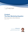 Content: The New Marketing Equation