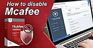 How to disable McAfee?