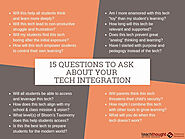 15 Questions To Ask About Tech Integration In Your Classroom |