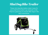 Mini Dog Bike Trailer