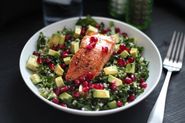 Salad with Pan-Seared Salmon