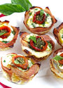 Mediterannean Breakfast Egg Muffins with Ham