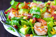 Shrimp, Avocado & Roasted Corn Salad