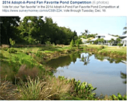 Hillsborough County, Florida 2014 Adopt-A-Pond Fan Favorite Pond Competition