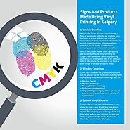 Signs and Products made using Vinyl Printing in Calgary