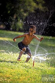 Sprinkler games & other summertime water fun - Myria