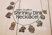 Doodlecraft: Super Mario Brothers Shrinky Dink Necklace for Video Games Day!