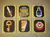 Legend of Zelda Beverage Coasters (Pearler Beads)