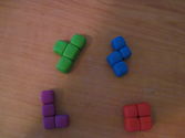 Tetris Clay Pieces