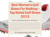 Best Women's Golf Shoes For Walking - Top Rated Golf Shoes 2015