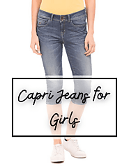 Buy Capri Jeans for Girls and Ladies at Cheap Cost