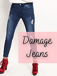 Get Best Damage Jeans for Girls and Ladies in India