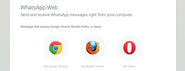 Whatsapp Web Client Now Works on Firefox and Opera Browsers